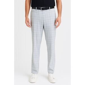 Nike Golf White Gray Plaid Lightweight Athletic Golf Pants Size 34 x 32